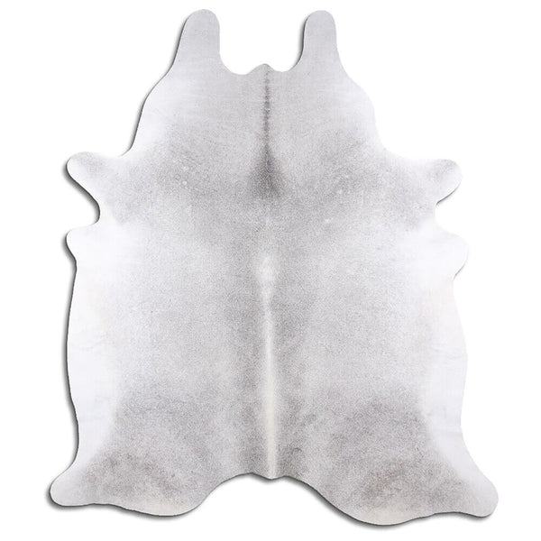 6' x 7' Feet Grey Cowhide Handmade Soft Large Cow Hide Cow Skin Leather Animal Area Rug