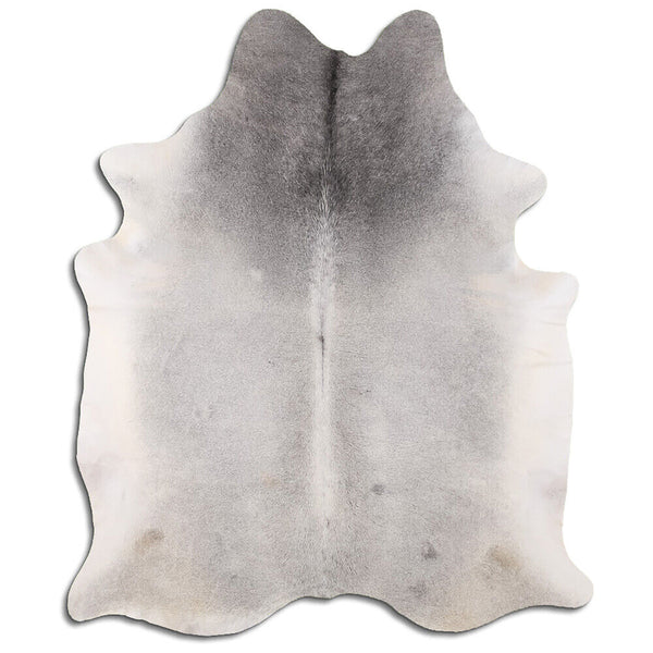 6' x 7' Feet Grey Cowhide Handmade Soft Large Cow Hide Cow Skin Leather Animal Area Rug