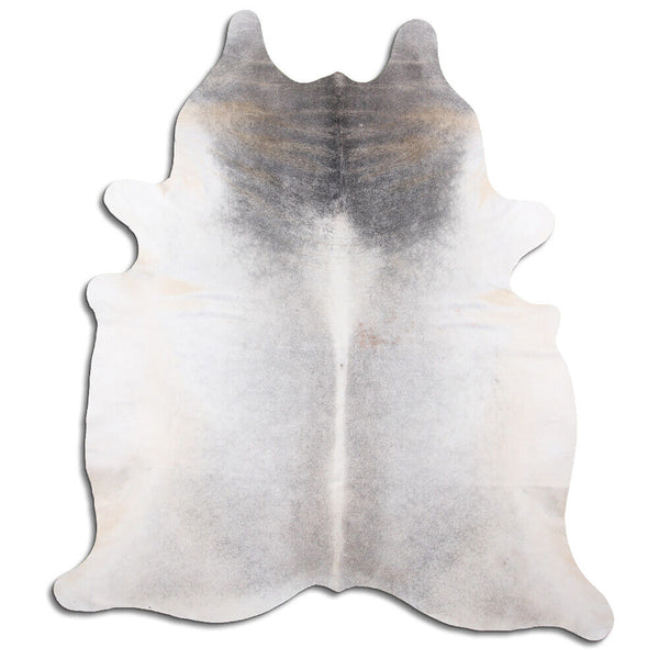 6' x 7' Feet Grey Cowhide Handmade Soft Large Cow Hide Cow Skin Leather Animal Area Rug