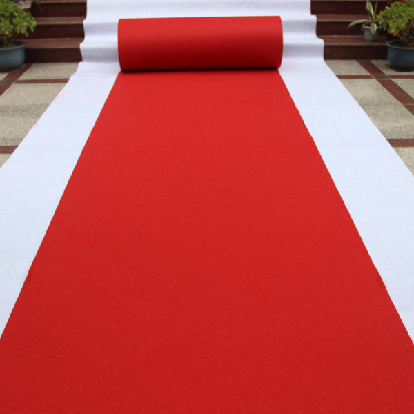 Red Carpet Aisle Roll Runner for Weddings, New Year's Eve, Hollywood Parties - 3x164 Feet