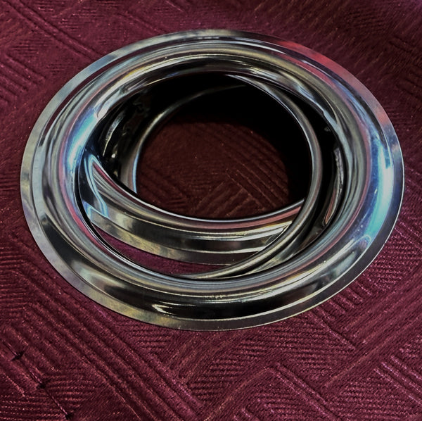 2 Piece Solid Burgundy Geometric Blackout Grommet Curtain Panel Set - 63" Long