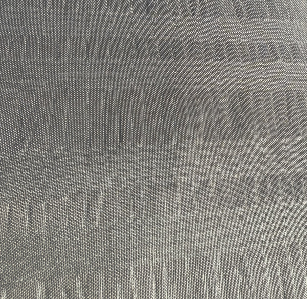 70" x 72" - Grey Fabric Textured Glam luxury Shower Curtain
