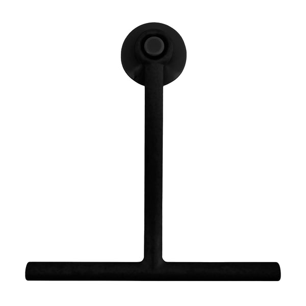 Matte Black Bamboo Shower Squeegee Tool For Glass Doors Windows With Suction Cup