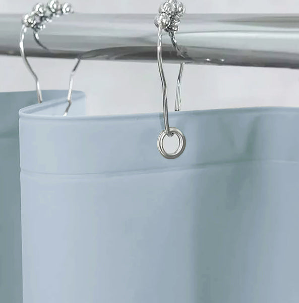 70" x 72" - Light Blue PEVA Shower Curtain Liner Waterproof
