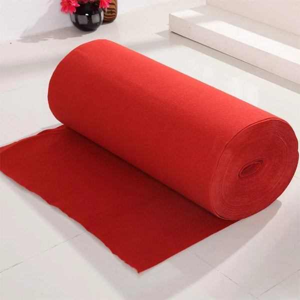 Red Carpet Aisle Roll Runner for Weddings, New Year's Eve, Hollywood Parties - 3x164 Feet