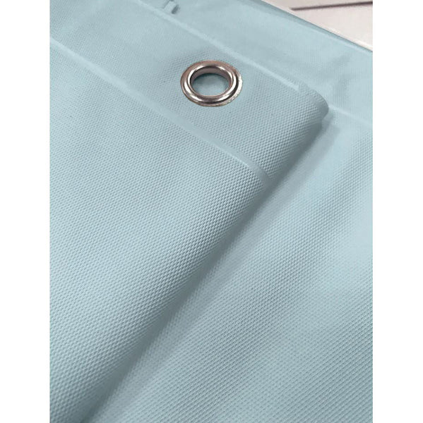 70" x 72" - Light Blue Vinyl Shower Curtain Liner Waterproof