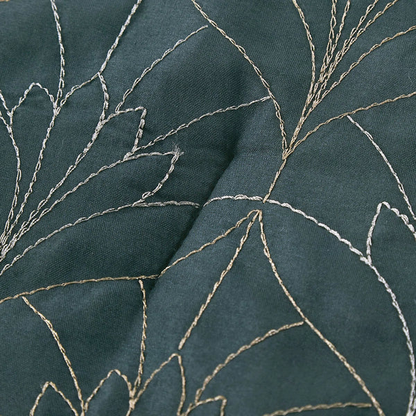 9 Piece Bed-in-a-Bag Blue Beige Floral Modern Solid Soft Bedding Comforter Set