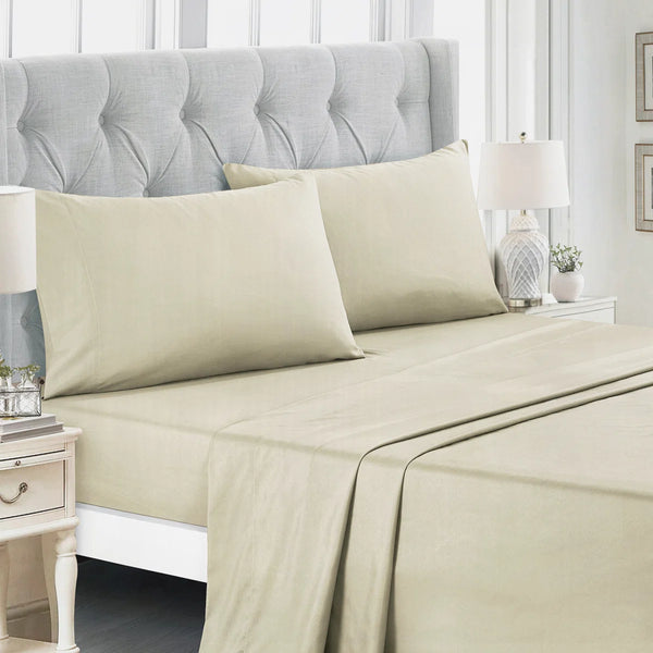 9 Piece Bed-in-a-Bag Blue Beige Floral Modern Solid Soft Bedding Comforter Set