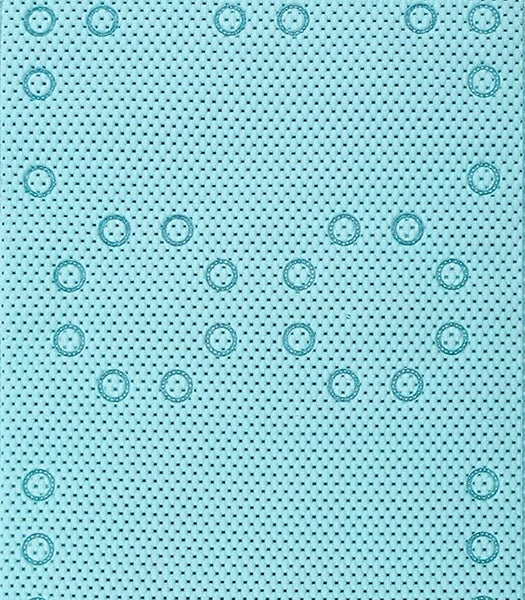 Aqua Blue Non‑Slip Soft Foam Quick-Dry Soft Bath Tub Mat with Strong Suction Cups - 36" x 17"