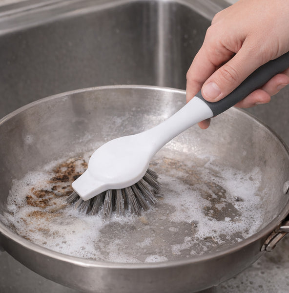 Dish Brush Cleaner with Ergonomic Non‑Slip Handle – Stiff Bristles for Tough Scrubbing – Ideal for Dishes, Pots, Pans & Kitchen Surfaces