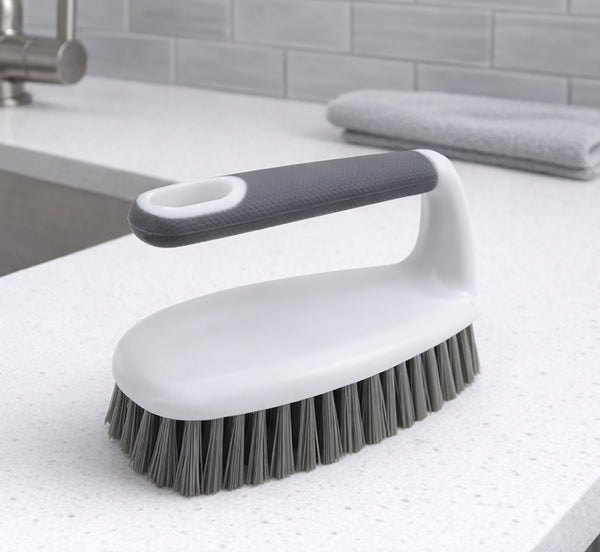 Heavy-Duty Scrub Cleaning Brush with Ergonomic Non-Slip Handle & Stiff Bristles