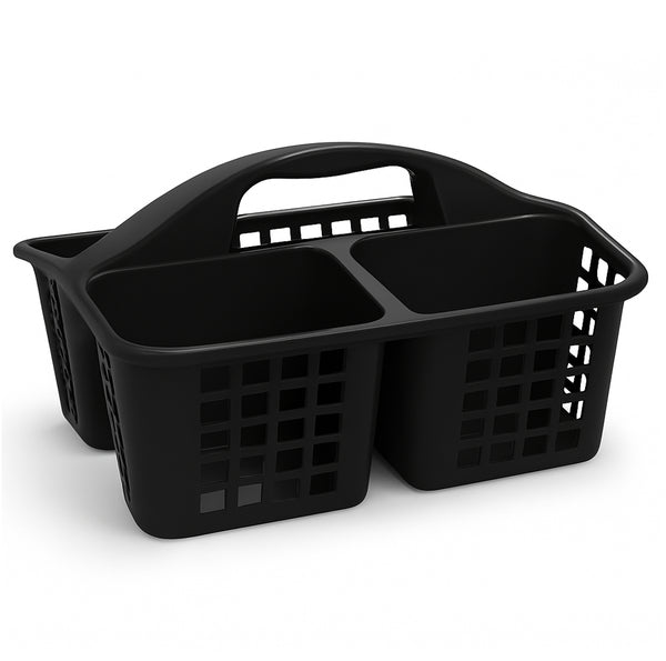 Black Large Multipurpose Organizer Caddy - 12.6" x 9" x 7.5".