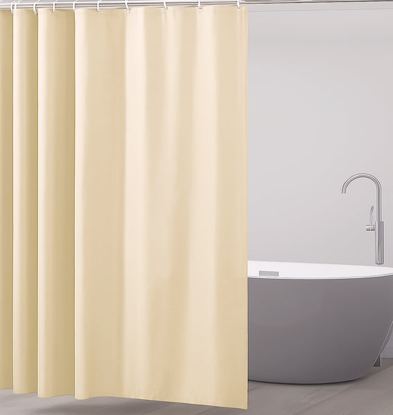 70" x 72" - Beige PEVA Shower Curtain Liner Waterproof