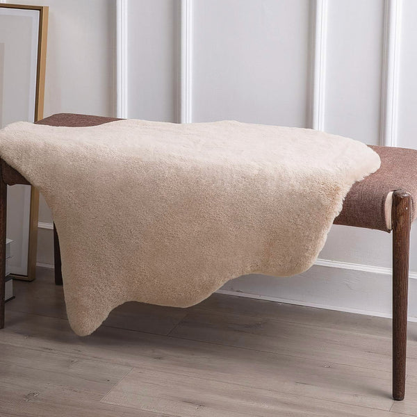 2x3 Feet Khaki Beige Faux Rabbit Fur Soft Plush Fuzzy Rug