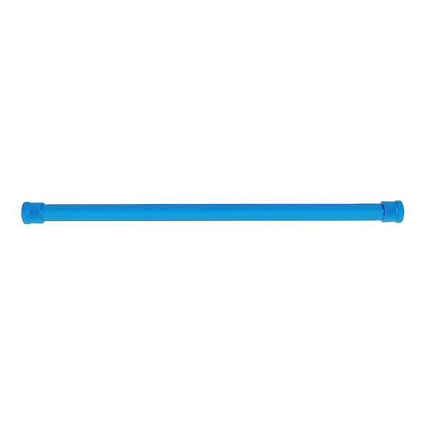 Blue Adjustable Spring Tension Curtain Rod Heavy Duty Anti-slip 42-72" Inches