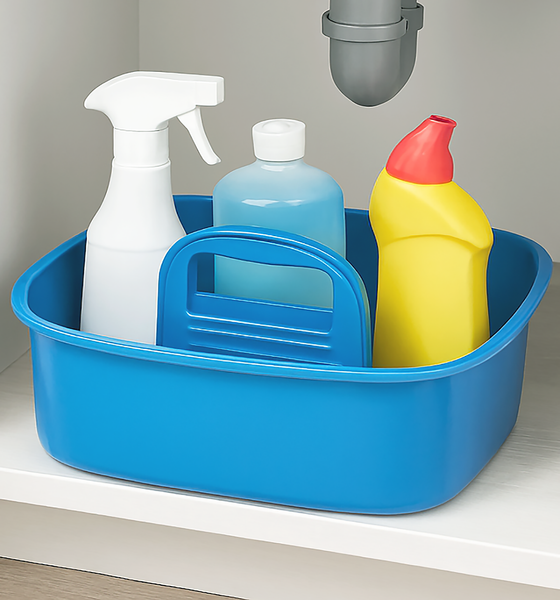 Blue Large Multipurpose Organizer Caddy- 14"x10"x6"