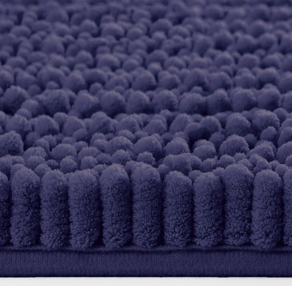 36"x24" - Blue Purple Large Soft Cozy Plush Chenille Bath Mat Bathroom Rug