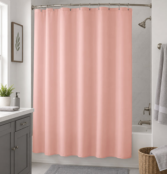70" x 72" - Blush PEVA Shower Curtain Liner Waterproof