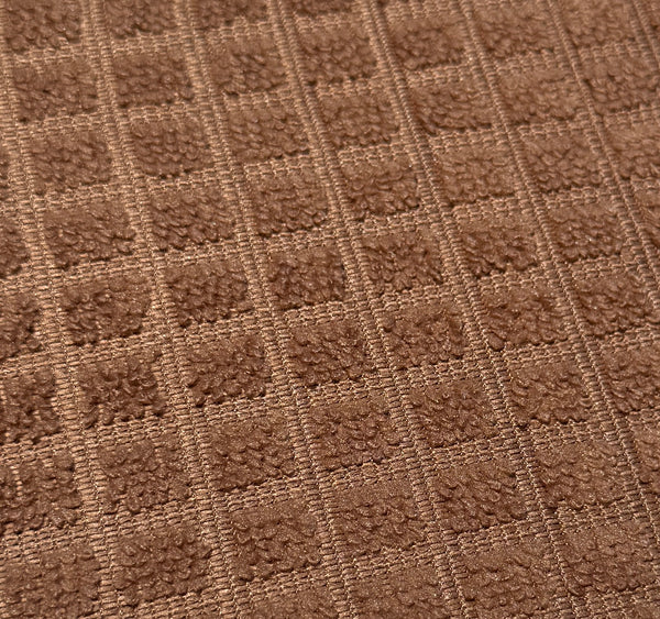 (Pack of 4) Brown Large Microfiber Soft Highly Absorbent Washable Dish Drying Mat - 20"x16"