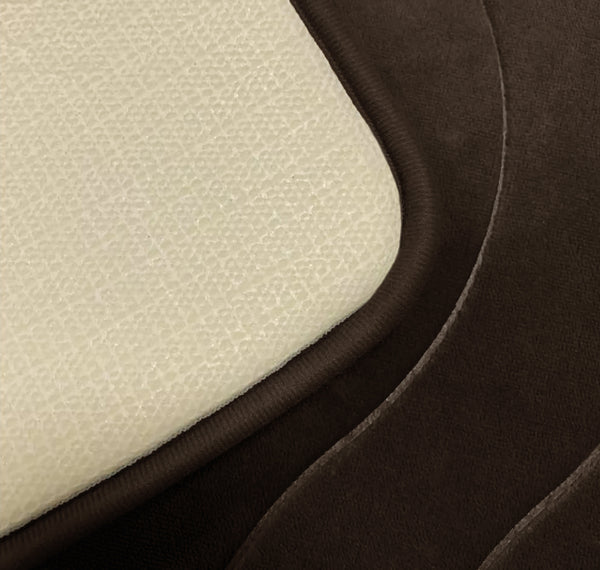 3 Piece Brown Ultra Soft Thick Memory Foam Non-Slip Absorbent Bathroom Bath Mat Set