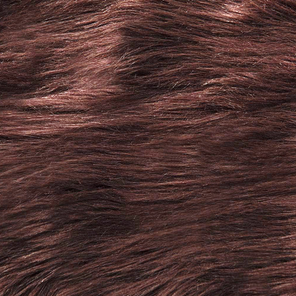 3x3 Feet Round Brown Faux Fur Sheepskin Soft Plush Fuzzy Rug