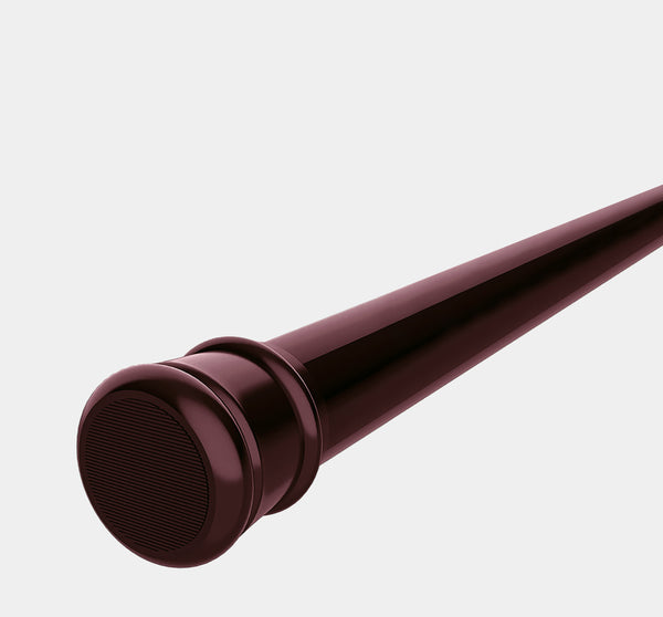 Burgundy Adjustable Spring Tension Curtain Rod Heavy Duty Anti-slip 42-72" Inches