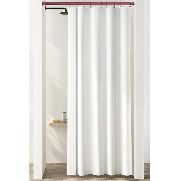 Burgundy Adjustable Spring Tension Curtain Rod Heavy Duty Anti-slip 42-72" Inches