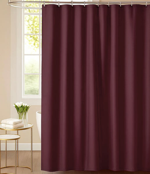 70" x 72" - Burgundy PEVA Shower Curtain Liner Waterproof