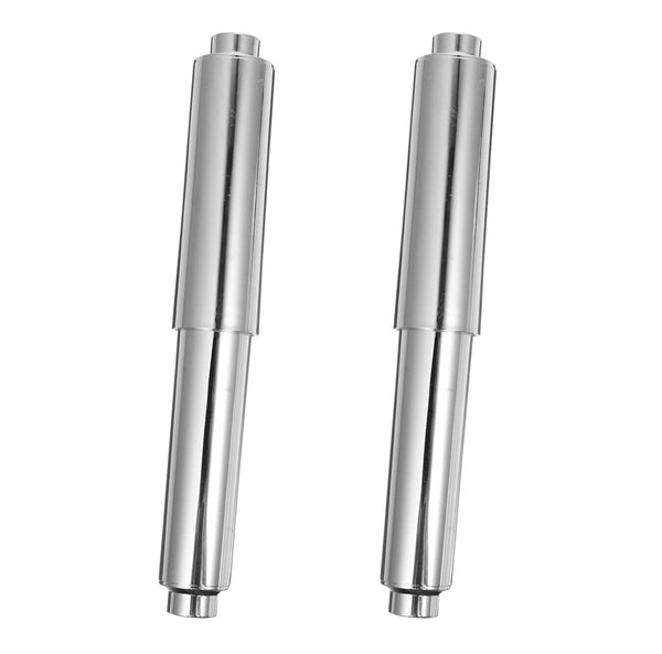 2 Pack Chrome Universal Fit Toilet Paper Spring Loaded Holder Roller