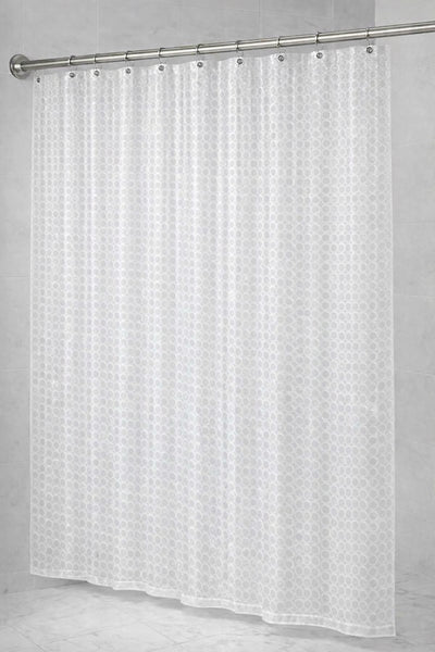 Clear Circles 3D Geometric Vinyl Shower Curtain Liner Waterproof