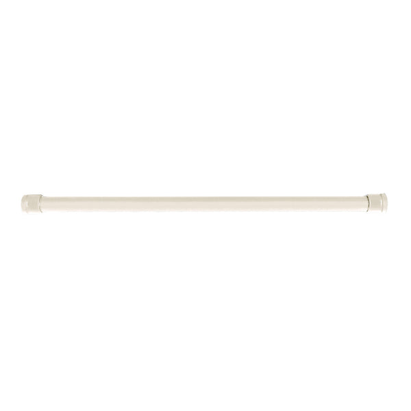 Cream Adjustable Spring Tension Curtain Rod Heavy Duty Anti-slip 42-72" Inches