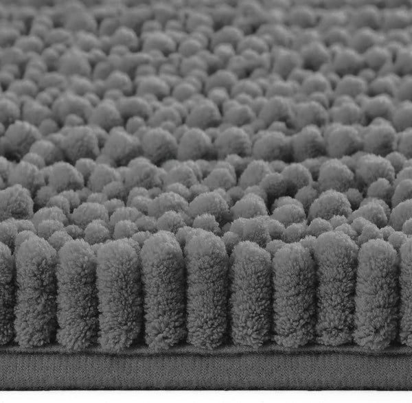 30"x20" - Dark Grey Dog Door Mat Non-Slip Super Absorbent Quick Dry Chenille Microfiber Washable Pet Rug for Muddy Paws