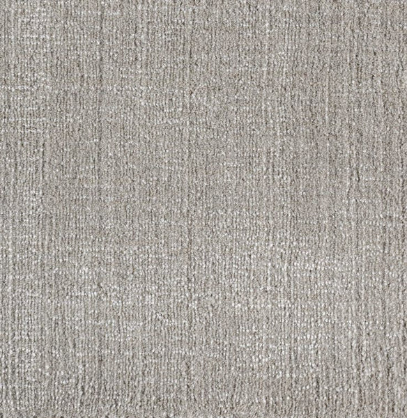 Dove Grey Solid Speckled Wool Handmade Modern Minimal Area Rug