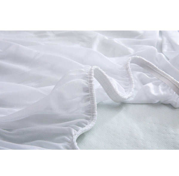 California King Cal-King Size Jacquard Quilted Bamboo Mattress Pad Fitted Elastic Cover Protector - Stretches up 18" Inches