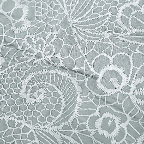 7 Piece Floral Modern Comforter Set Soft Bedding
