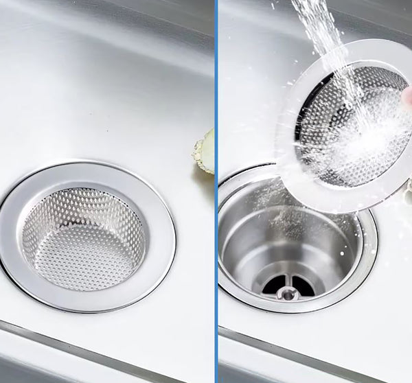 (Pack of 4) Stainless Steel Kitchen Bathroom Sink Bath Tub Drain Strainer - 3.55"