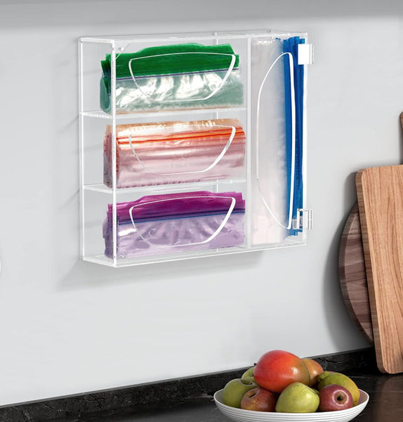 Acrylic Bag Storage Organizer for Kitchen Drawer