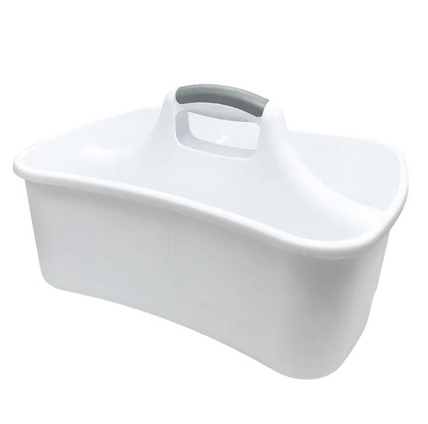 White Large Multipurpose Organizer Caddy With 4 Compartments - 17"x13"x9"