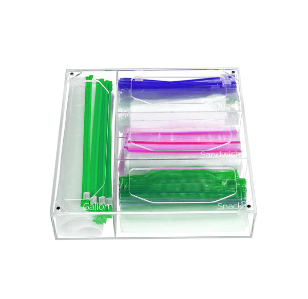 Acrylic Bag Storage Organizer for Kitchen Drawer