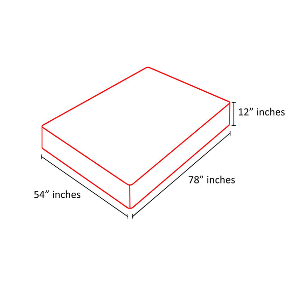 12" Deep - Full Size Waterproof PVC Mattress Cover Protector With Zipper