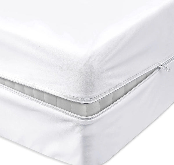 12" Deep - Full Size Waterproof PVC Mattress Cover Protector With Zipper