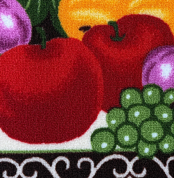 Fruits Washable Kitchen Mat With Non-Slip Backing - 30"x18"
