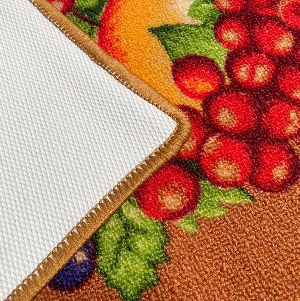 Fruits Washable Kitchen Mat With Non-Slip Backing - 19"x39"