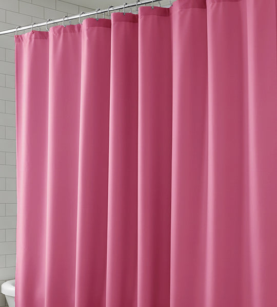 70" x 72" - Fuchsia PEVA Shower Curtain Liner Waterproof