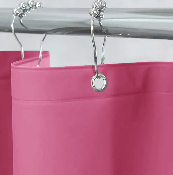 70" x 72" - Fuchsia PEVA Shower Curtain Liner Waterproof
