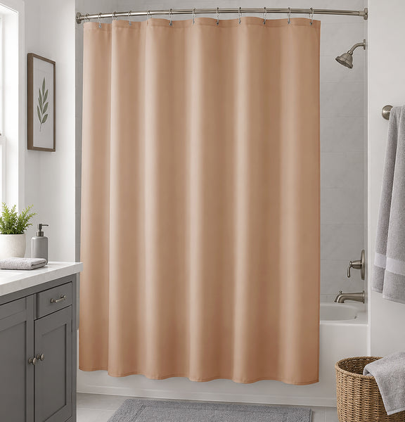 70" x 72" - Gold  PEVA Shower Curtain Liner Waterproof