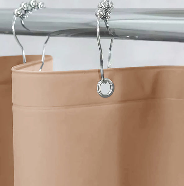 70" x 72" - Gold  PEVA Shower Curtain Liner Waterproof