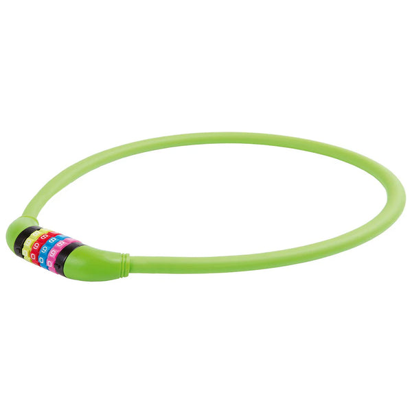 4-Digit Anti-Theft Green Extra Tough Steel Cable Combination Lock - 23.5" Long