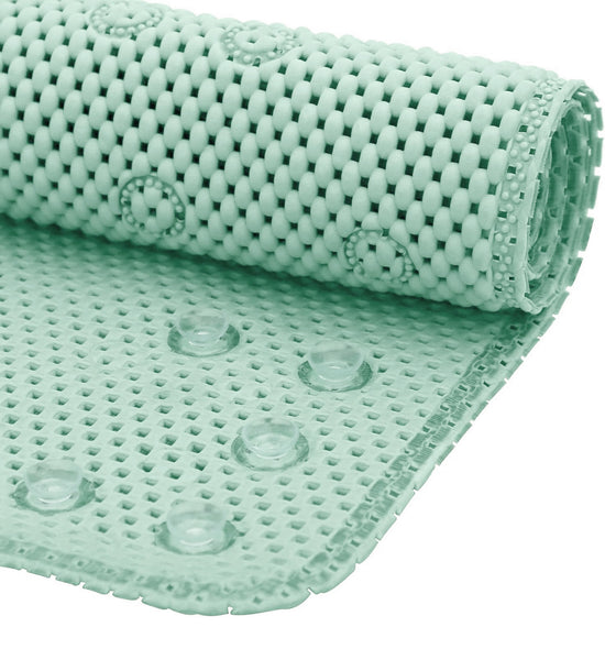 Mint Green Non-Slip Foam Bathtub Shower Mat With Suction Cups