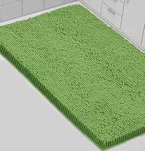 23"x15" - Green Soft Cozy Plush Chenille Bath Mat Bathroom Rug
